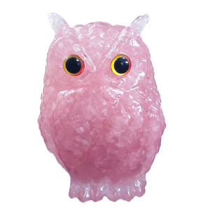 Figura de Búho de Cristal, Resina Epoxi, Decoración Animal para el Hogar u Oficina, Colección, Regalo - Product Image 5