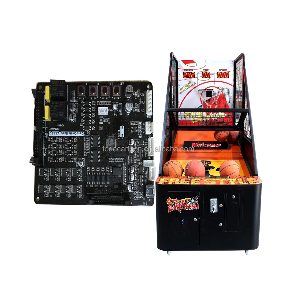 Toda coin operated basketball arcade games motherboard for basketball basketball game machine kit