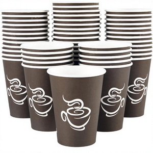 Op maat bedrukte, wegwerpbaar, enkelwandige, recyclebare witte papieren bekers voor koffie/thee/sap met flexografische bedrukking en aangepaste opties - Product Image 4