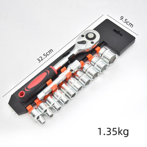 12-delige Metrische Oem Autoreparatiegereedschapset Ratel Sneldopsleutel Auto Gemonteerd Voor Voertuigonderhoud En Noodgevallen - Product Image 3