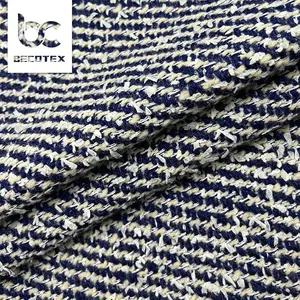 2024 casacos de inverno de sarja dupla face de lã tweed de alta qualidade tecido de lã