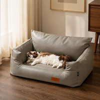 Canapé-lit pour chat en cuir PU moderne, imperméable, antidérapant, facile à nettoyer, style nordique, extra-large, toutes saisons, vente en gros du fabricant