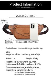Bolso de Hombro de Nylon para <span class=keywords><strong>Hombre</strong></span>, Primavera 2026, Diseño Moderno con Cierre de Cremallera y Estampado, Hecho en China - Product Image 3