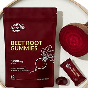 OEM Sugar Free Red Beetroot Extract Energy Support Organic Beetroots <b>Gummy</b> <b>Candy</b> Supplement With COQ10 Vegan Beet Root Gummies - Product Image 1