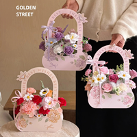Boîte Cadeau Portable de Luxe en Forme de Papillon, en Matériaux Recyclés, avec Poignée Longue, Petit Panier pour Emballage Cadeau DIY