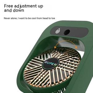 Ventilador enfriador de escritorio para aire acondicionado, recargable por USB humidificador, ventilador de pulverización portátil con 3 velocidades de viento - Product Image 5