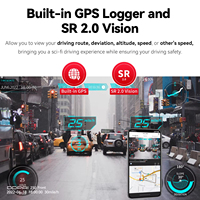 Caméra de tableau de bord de voiture DDPAI Z50 à double objectif GPS avant et arrière 4K ADAS avec enregistreur vidéo et système de surveillance