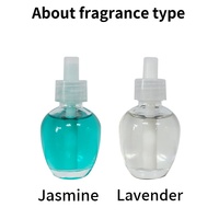 Diffuseur électrique personnalisé pour la maison avec indicateur lumineux et chauffe-parfum, rechargeable avec huile parfumée