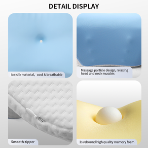 Kemasan kustom kupu-kupu ortopedi bantal serviks kontur busa memori <span class=keywords><strong>Oem</strong></span> Cina grosir Modern bantal busa memori - Product Image 4