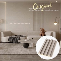 Panneau mural imperméable pour revêtement intérieur en bois composite panneau mural cannelé étanche à l'humidité panneau mural intérieur en bois composite
