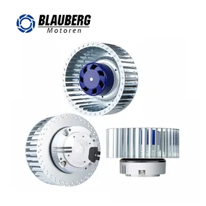 BlaubergIP55クラス直径120mm亜鉛メッキシートoem AC220v空気清浄機遠心ファンRoHを備えた洗浄装置用