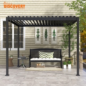 Pergola bioclimatique moderne en aluminium avec LED |   Système extérieur pour <span class=keywords><strong>terrasse</strong></span>, patio et jardin - Product Image 2