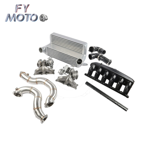 Tubo de Escape + Intercooler + Turbocompresor + Colector de Admisión + Manguera de Entrada Compatible con N54 135i 335i Z4 E82 E87 E81 E90 E91 E92 - Product Image 2