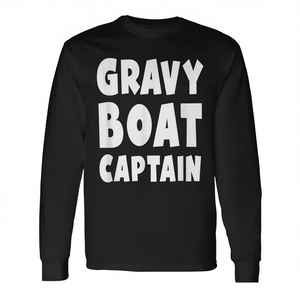 Camiseta de manga larga Gravy Boat Captain, camiseta de cocinero para el Día de Acción de Gracias - Product Image 2