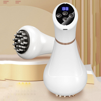 Appareil de remodelage corporel à micro-courant portable, brosse vibrante chauffante électrique pour drainage lymphatique et anti-cellulite