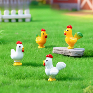 Adornos Colgantes Miniatura: Muñeco Creativo de <span class=keywords><strong>Pollito</strong></span> Divertido para Decoración de Jardinería y Paisajismo DIY - Product Image 2