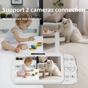 Intelligenter Babymonitor mit Sprach- und Video-Gegensprechanlage, 5-Zoll-HD-Bildschirm, 854x480 Auflösung, Schrei-Erkennung, Echtzeit-Überwachung, Babyüberwachungsgerät - Product Image 3