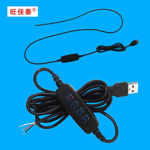 Cable USB LED con interruptor de atenuación de tres colores para equipos de transmisión en vivo, con luz de relleno de belleza ajustable e interruptor de atenuación gradual - Product Image 4