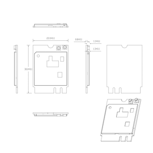 QCA6174A-5 Kartu Nirkabel Antarmuka M.2 Modul Wifi BLE + Gelombang Ganda WLT674 - Product Image 4
