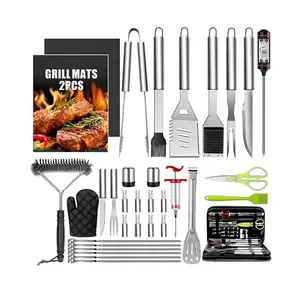Outdoor Camping Multifunctional BBQ Accessories Barbeque Stainless Steel Grill Tool Set