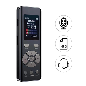 Máy ghi âm thông minh với micrô phát lại vòng lặp A-B độ trung thực cao MP3 Ghi âm thanh nổi 2 kênh ghi âm kỹ thuật số - Product Image 2