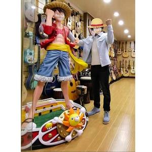 Grande taille anime figure statue grande taille une pièce <span class=keywords><strong>luffy</strong></span> fibre <span class=keywords><strong>de</strong></span> verre sculpture enfant jouet pour la maison boutique <span class=keywords><strong>d</strong></span>écor - Product Image 2