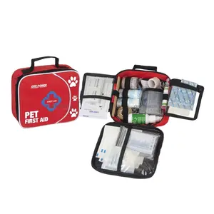 Oripower Wholesale Nylon Pet First Aid Kit Bag Emergency First Aid Kit Custom Dog Survival First Aid Kit