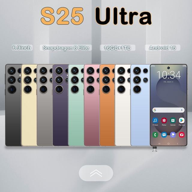 S25 Ultra 6.9-inch Dual Sim 5g Smartphone 16GB RAM 1TB Storage 72MP+108MP Camera Android15 Cell Phone