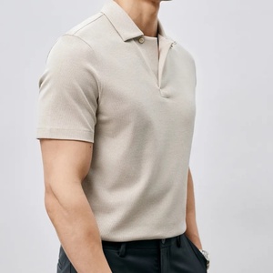 Chemise Homme en Coton Piqué Doublement Mercerisé avec Fermeture Éclair - Luxe, Douceur et Brillance, Style Business Décontracté, Manches Courtes, Respirante, Couleur Unie, Coupe Slim, Idéale pour le Bureau - Product Image 4