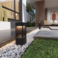 Lampe de pelouse LED extérieure étanche IP65 en aluminium, lumière chaude, angle de faisceau de 270 degrés pour jardin, villa, paysage, parc, chemin, herbe
