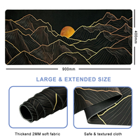 Tapis de souris d'ordinateur à bord cousu personnalisable avec base antidérapante épaissie et écologique pour bureau