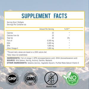 OEM/ODM 6000 мг рыбьего жира добавка с <span class=keywords><strong>EPA</strong></span> и <span class=keywords><strong>DHA</strong></span> <span class=keywords><strong>Omega</strong></span> <span class=keywords><strong>3</strong></span> Non-GMO для взрослых поддерживает здоровье крови мозга, а не для детей - Product Image 4
