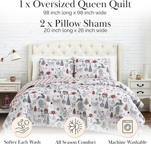 Ensemble de couette matelassée en polyester 3 pièces, tailles et couleurs personnalisées OEM ODM (Twin, Full, Queen, <span class=keywords><strong>King</strong></span>) pour la décoration de chambre d'hôtel ou de complexe hôtelier - Product Image 2