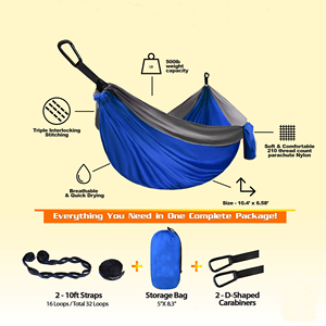 Voyage en plein air randonnée tissu Nylon Camping Portable ultra-léger havre plat hamac Hamacas balançoire tente hamacs avec sangles d'<span class=keywords><strong>arbre</strong></span> - Product Image 6