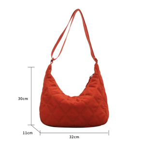 Paparazzi-Bolso Hobo acolchado suave de gran capacidad para mujer, bolsa cruzada de nailon, PA0467 - Product Image 2