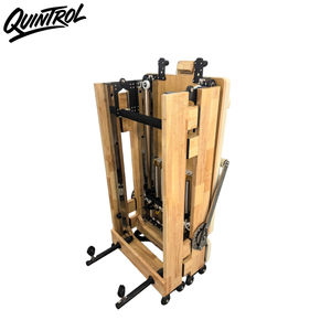 Reformer de Pilates pliable en bois de chêne de luxe <span class=keywords><strong>avec</strong></span> <span class=keywords><strong>lit</strong></span> de base - Machine de Pilates en bois haut de gamme pour des entraînements complets du corps - Product Image 4