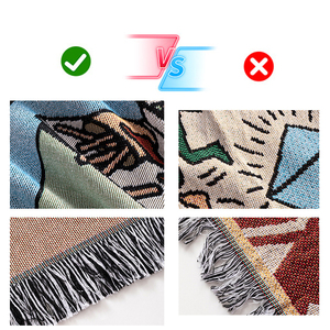 <span class=keywords><strong>Manta</strong></span> de sofá de dibujos animados de Anime, cubierta de tapiz de algodón y poliéster, <span class=keywords><strong>manta</strong></span> de tejido Jacquard, <span class=keywords><strong>manta</strong></span> de hilo grueso, impresión personalizada - Product Image 6