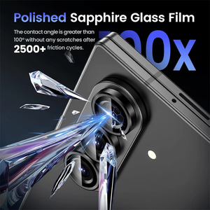 Protector de Lente de Cámara Individual de Metal para <span class=keywords><strong>Samsung</strong></span> Galaxy S25 S24 S26 S23 S22 Ultra <span class=keywords><strong>Z</strong></span> <span class=keywords><strong>Flip</strong></span> FOLD 7 6 4 5 <span class=keywords><strong>3</strong></span>, <span class=keywords><strong>Cristal</strong></span> <span class=keywords><strong>Templado</strong></span> - Product Image 2