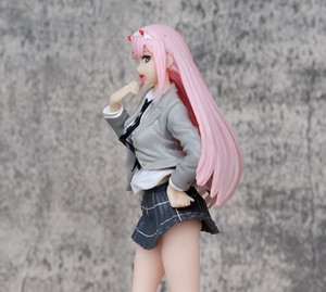 19CM <span class=keywords><strong>Darling</strong></span> in the Franxx Zero Tow 02 Anime PVC figura juguete uniforme escolar - Product Image 2