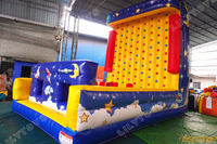 Château gonflable sur le thème des bonbons, château arc-en-ciel pour les fêtes d'enfants, aire de jeux extérieure