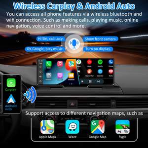10 Inch Full 2160P Touchscreen Voor En Achter Dashboard Camera 'S Met Carplay Android Auto Voor Achteruitkijkspiegel Camera Dashcam 4K - Product Image 5