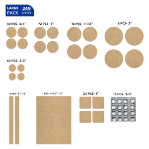 Tailles personnalisées Protecteur de meuble Coussinets en feutre Adhésif Beige Blanc Marron Noir Coussinets de pied Accessoires de meuble - Product Image 2