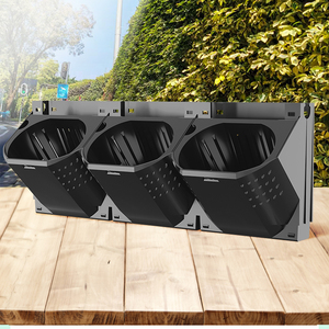 Thiết Kế Hiện Đại Ngoài Trời & Trong Nhà Chậu Hoa Hàng Rào Gắn Trang Trí Nhựa Treo Tường Trồng Với Khay Lan can Chủ Sở Hữu Nồi - Product Image 2