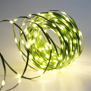 100/500/800 <span class=keywords><strong>LED</strong></span> Plug in Corde <span class=keywords><strong>Tube</strong></span> <span class=keywords><strong>Guirlande</strong></span> Lumineuse Extérieure PVC Corde De Noël Fée Lumière Vert Fil De Cuivre <span class=keywords><strong>Guirlande</strong></span> Lumineuse De Noël - Product Image 4