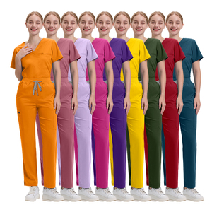 Uniforme médical extensible taille haute doux et respirant pour femmes pour médecins et infirmières Ensembles d'uniformes hospitaliers souples - Product Image 2