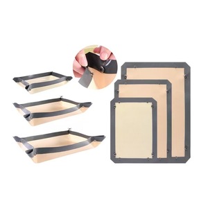 Ensemble de tapis de cuisson en silicone 42x29,5cm 40x50cm, résistant au four et au lave-vaisselle, pour la pâtisserie - Product Image 1
