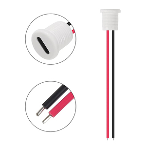 <span class=keywords><strong>Connecteur</strong></span> de type <span class=keywords><strong>C</strong></span> étanche à 2 broches, prise femelle de type <span class=keywords><strong>C</strong></span>, port de charge 3A, prise de charge <span class=keywords><strong>USB</strong></span>-<span class=keywords><strong>C</strong></span> - Product Image 2