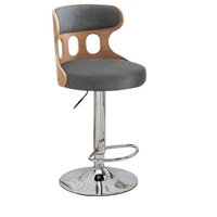 Chaise haute pivotante de comptoir en cuir synthétique de luxe moderne pour usage commercial dans les bars, cuisines, restaurants