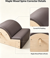 Correcteur de posture en bois d'érable de qualité commerciale MJD, équipement de Pilates, adapté à une utilisation en yoga en intérieur.