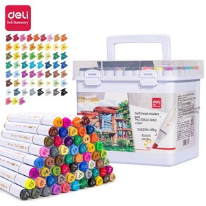 Marcadores Deli 70818, 48 Colores, Doble Punta, Tinta de Acuarela, para Estudiantes de Arte, Niños, Dibujo a Mano, con Base de Alcohol - Product Image 1